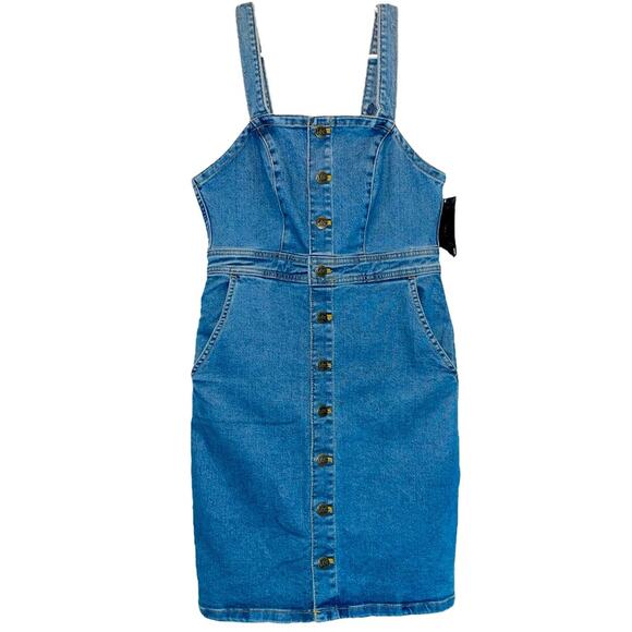 Lee Denim Utility Overalls Jean Dress size Small - Picture 2 of 9